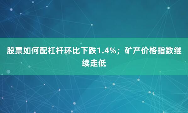 股票如何配杠杆环比下跌1.4%；矿产价格指数继续走低